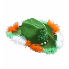 Faschings-zubehör grüner Filz Hut