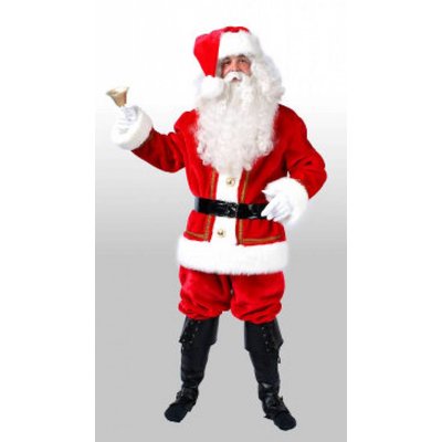 Weihnachten: Weihnachtsmänner-kostüm (luxus)