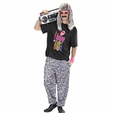 Faschingskostüme 80-er Jahre Hose Zebra