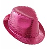 Faschings-accessoires: Glitzerhut rosa