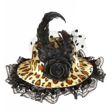 Party Hüte mini Hut in Leoparden-muster