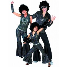 Disco-outfit: Mann, Frau, Kind