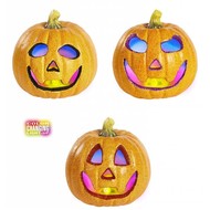 Halloween Accessoires: glitter Kurbisch 17cm