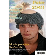 Fest-Zubehör: Abraham Perücke mit Schädel