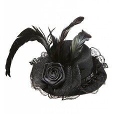 Party Hüte mini schwarzer Hut