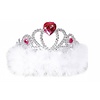 Party--accessoires: Tiara Weiß mit Herzilein