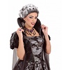 Perlen-choker mit 5 Edelsteine