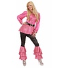 Karnevals-Kleidung: Schwarze Hose mit rosa Naht