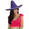 Sombrero: Mexikanischer violetter Sombrero mit Pompoms