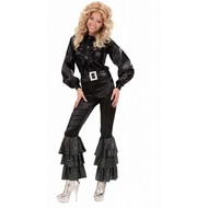 Karnevals-Kleidung: Schwarze Satin Hose mit Glitter Karnevals-Kleidung: Schwarze Satin Hose mit Glitter