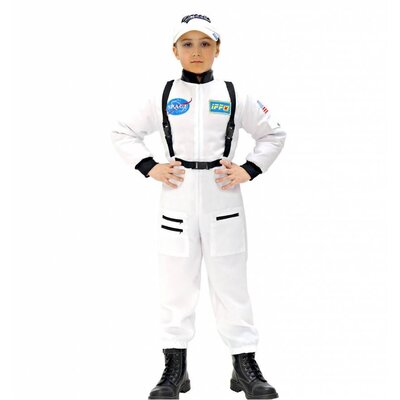 Faschingskleidung: Weiße Astronauten-overalls für Jungen