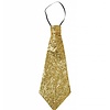 Karnevals-zubehör: Schlips lurex in gold