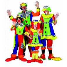 Party-kostüme: Clownsfamilie "Smiley"