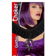 Halloweenaccessoires: Halsband mit Juwel Halloweenaccessoires: Halsband mit Juwel