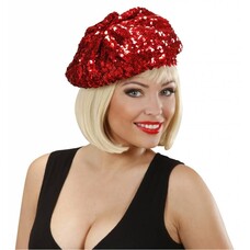 Karnevals-zubehör Baret Ilse in rot