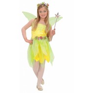 Karnevals-Kleidung Kinder: Blumen- Elf blau