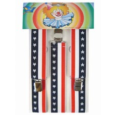 Karnevalszubehör: Hosenträger Stars & Stripes