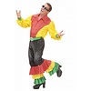Karnevals-Kleidung: Bluse 3-farbig in Satin/samt mit Glitter