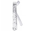 Faschings-accessoires: Glitzer Krawatte silber