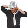 Faschings-accessoires: Glitzerhut silber