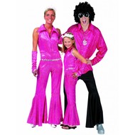 Disco-outfit: Mann, Frau, Kind