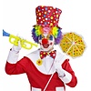 Faschings--accessoires: Sonnige Clownshüte mit Fliege