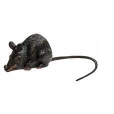 Halloween Accessoires: angsterregende Ratte 10cm