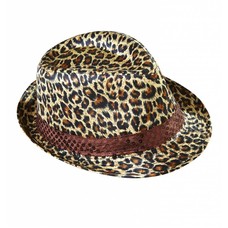 Faschings-hüte Kojakhut Leopardprint