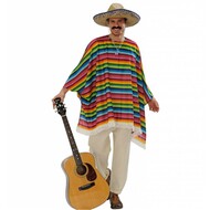 Faschingskleidung Poncho mit Sombrero