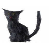 Halloween Accessoires: schwarze Katse 12cm