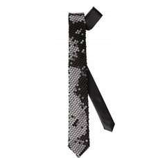 Faschings-accessoiren schwarze glitzer Krawatte