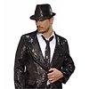 Faschings-accessoires: glitzer Krawatte in schwarz
