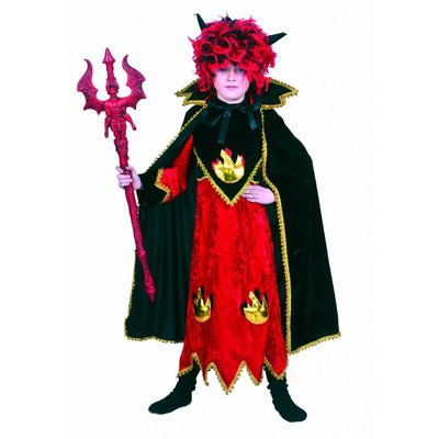 Feestaccessoires: Perücke Devils flame