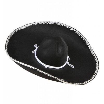 Party Hüte: Sombrero in schwarz