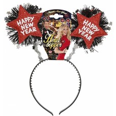 Sylvester-accessoires Tiara Happy New Year rot