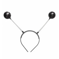 Faschings-zubehör Tiara  glitzer antenne schwarz Faschings-zubehör Tiara  glitzer antenne schwarz