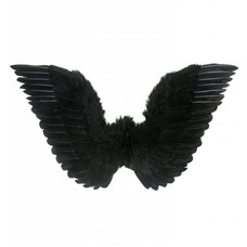 Halloweenaccessoires: Schwarze Flügel