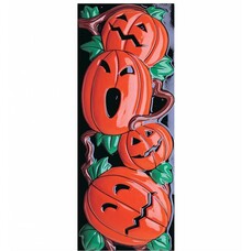 Halloween Accessoires: Kurbisch Dekoration 3dvertikal 20x50cm