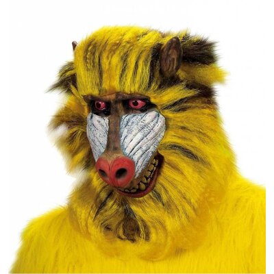 Maske Baboon mit Haar