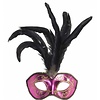 Chique Augenmasken mit Feder