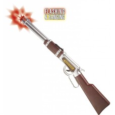 Faschingszubehör: Cowboy-riffle mit Licht und Lärm