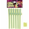 Party-Strohhälme: Pillemännchen glow in the dark 6 Stuck