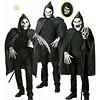Maske: Schädel mit Mantel und Kragen