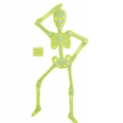 Zubehör für Halloween Skelett Dekoration 90cm leuchtend im Dunkle