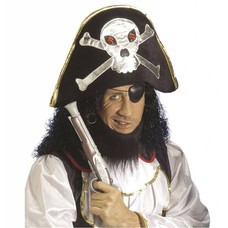 Kopfbedeckung Piratenhut mit Totenkopf