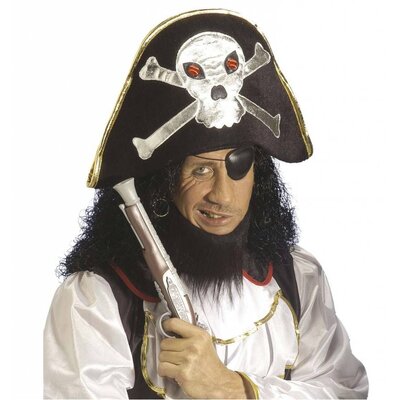 Kopfbedeckung Piratenhut mit Schädel
