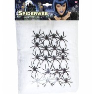 Halloweenaccessoires: Beutel mit 20 lebensechte Spinnen Halloweenaccessoires: Beutel mit 20 lebensechte Spinnen