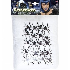 Halloweenaccessoires: Beutel mit 20 lebensechte Spinnen