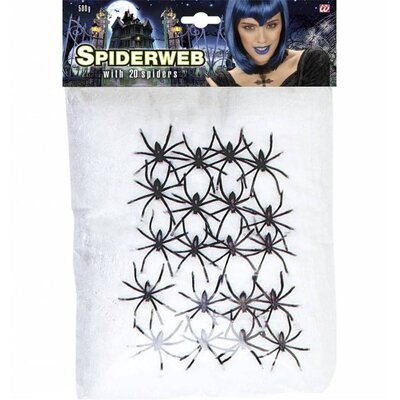 Halloweenaccessoires: Beutel mit 20 lebensechte Spinnen