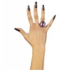 Halloweenaccessoires: Gotik Ring mit Juwel